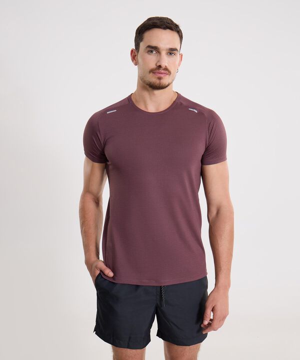Camiseta Para Hombre Morado image number null