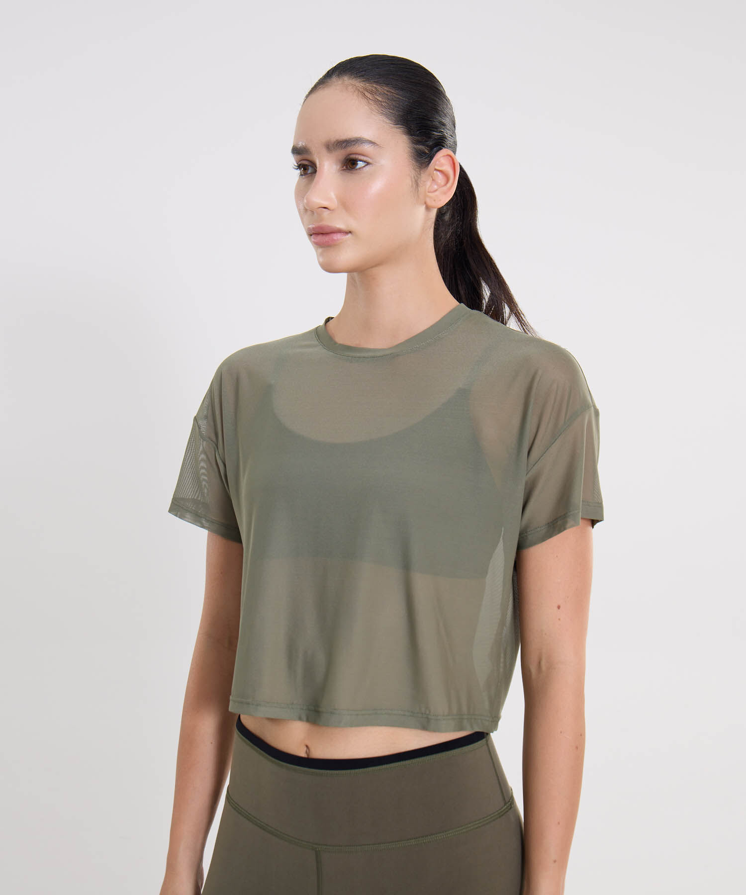 Camiseta Para Mujer Verde