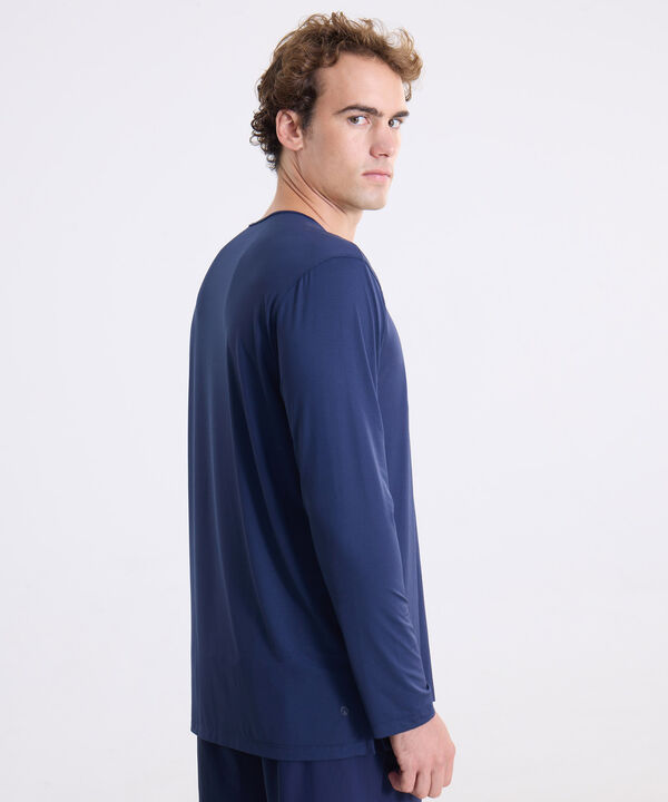 Camiseta Para Hombre AzulOscuro