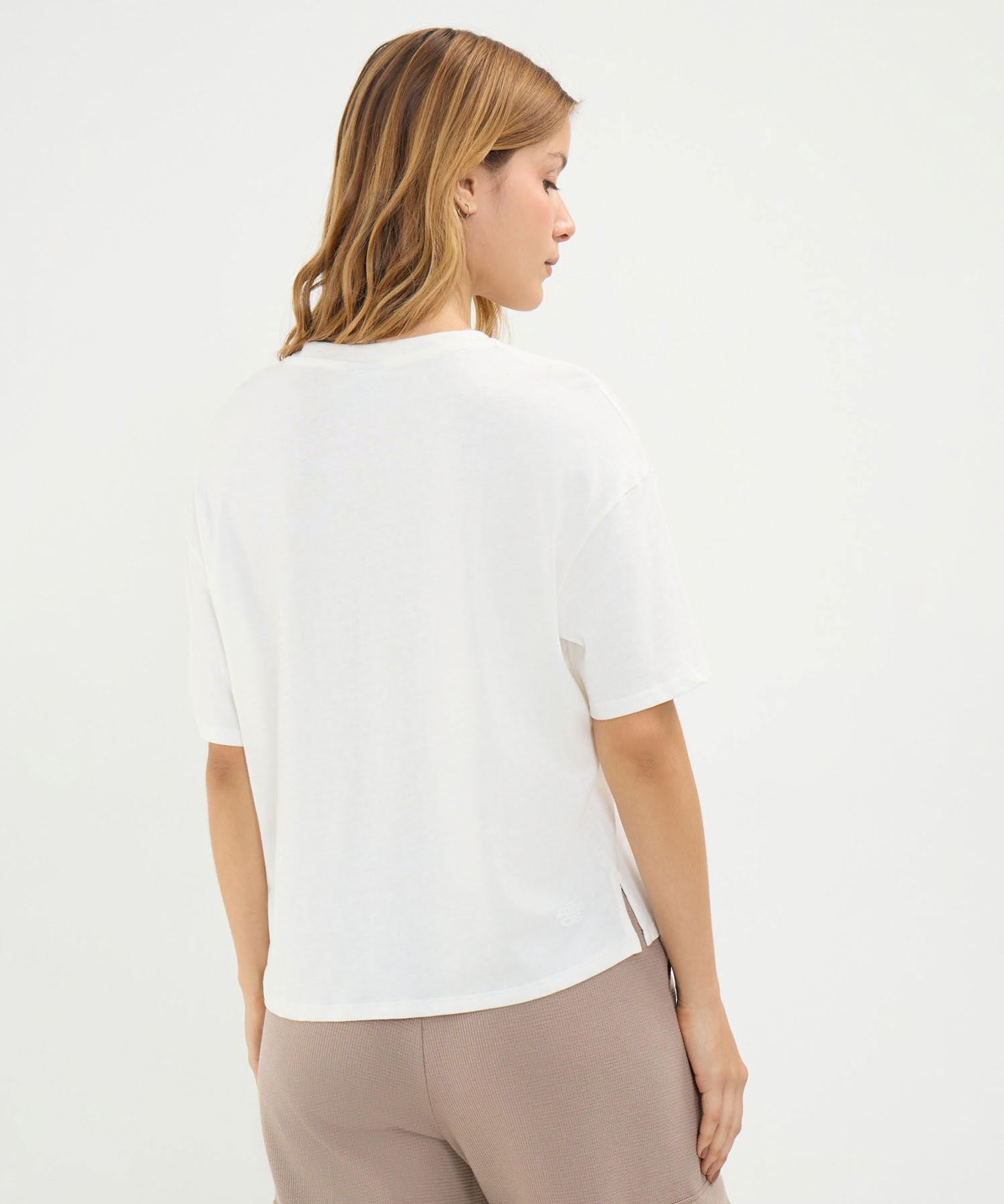 Camiseta Para Mujer Marfil