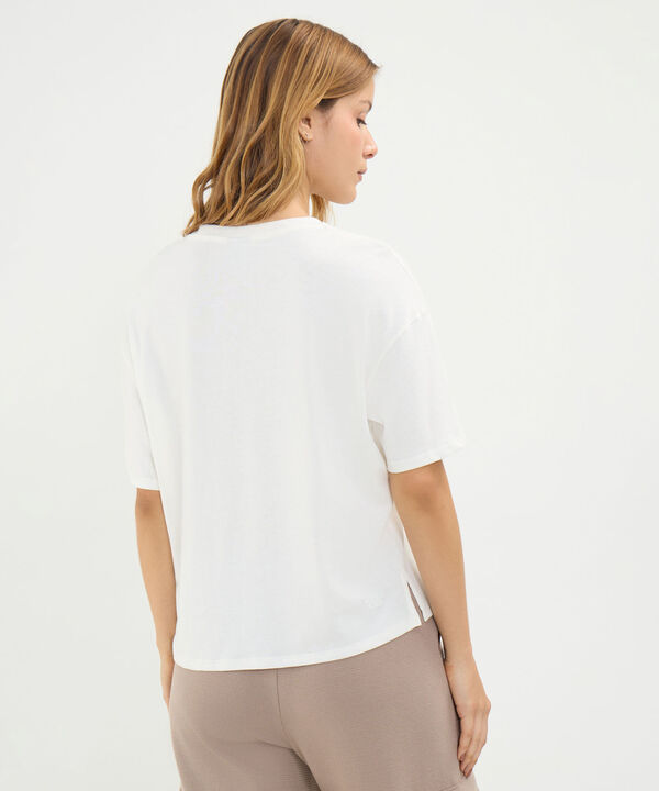 Camiseta Para Mujer Marfil