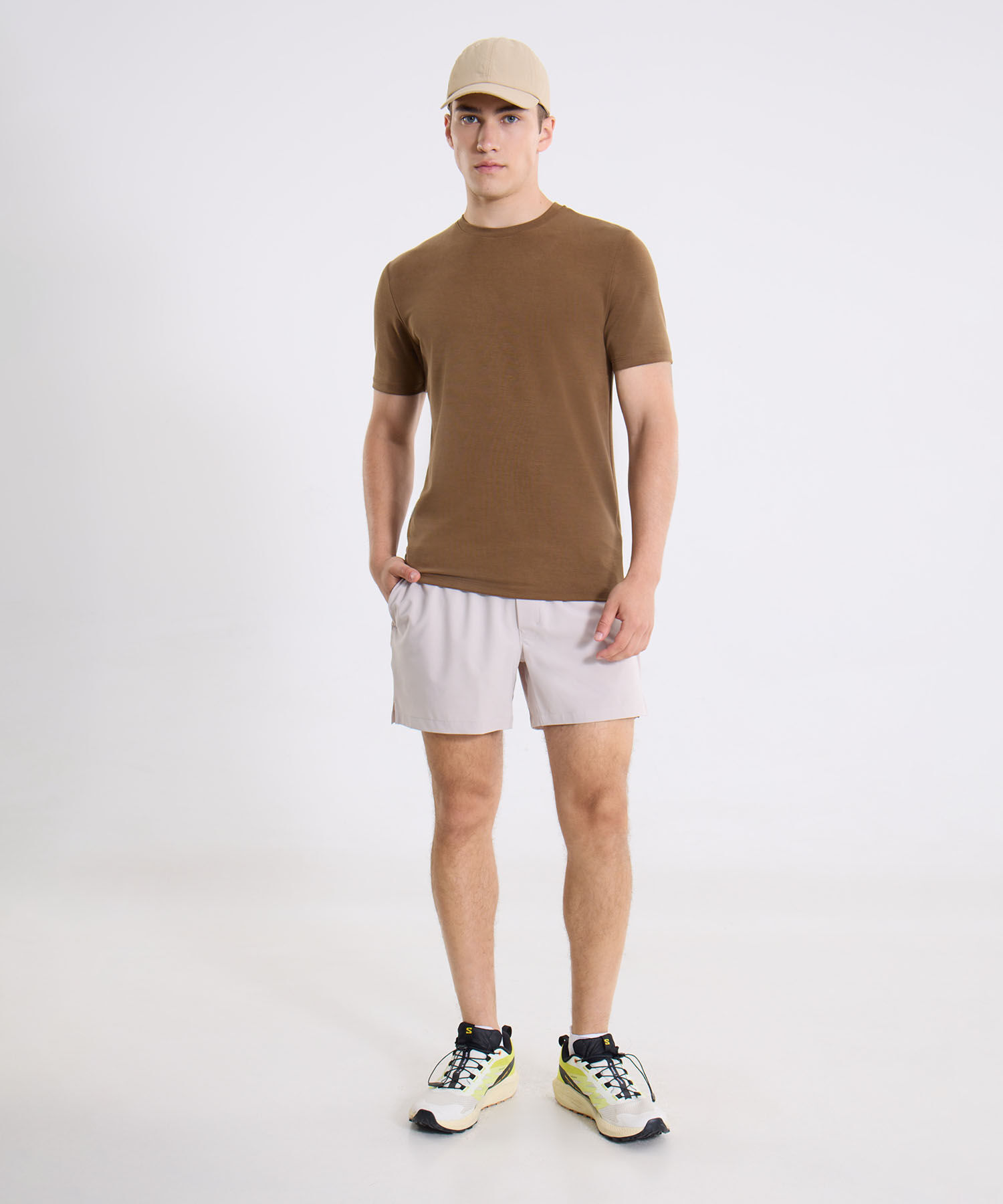 Camiseta Para Hombre Cafe