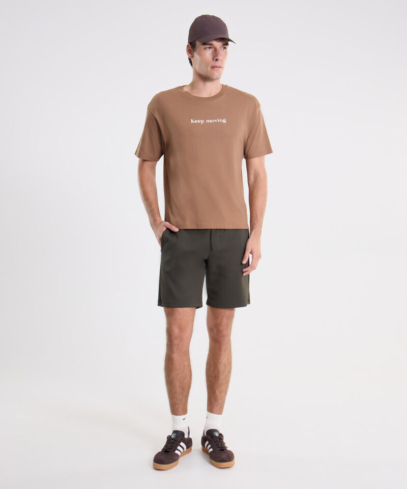 Camiseta Para Hombre Cafe