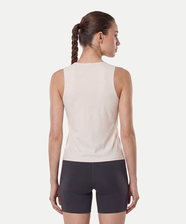 Camiseta Para Mujer Crema