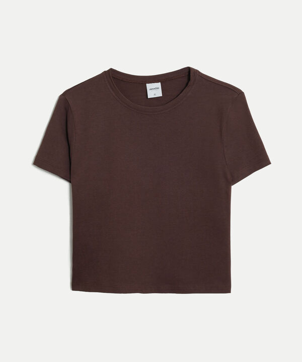 Camiseta Para Mujer Cafe