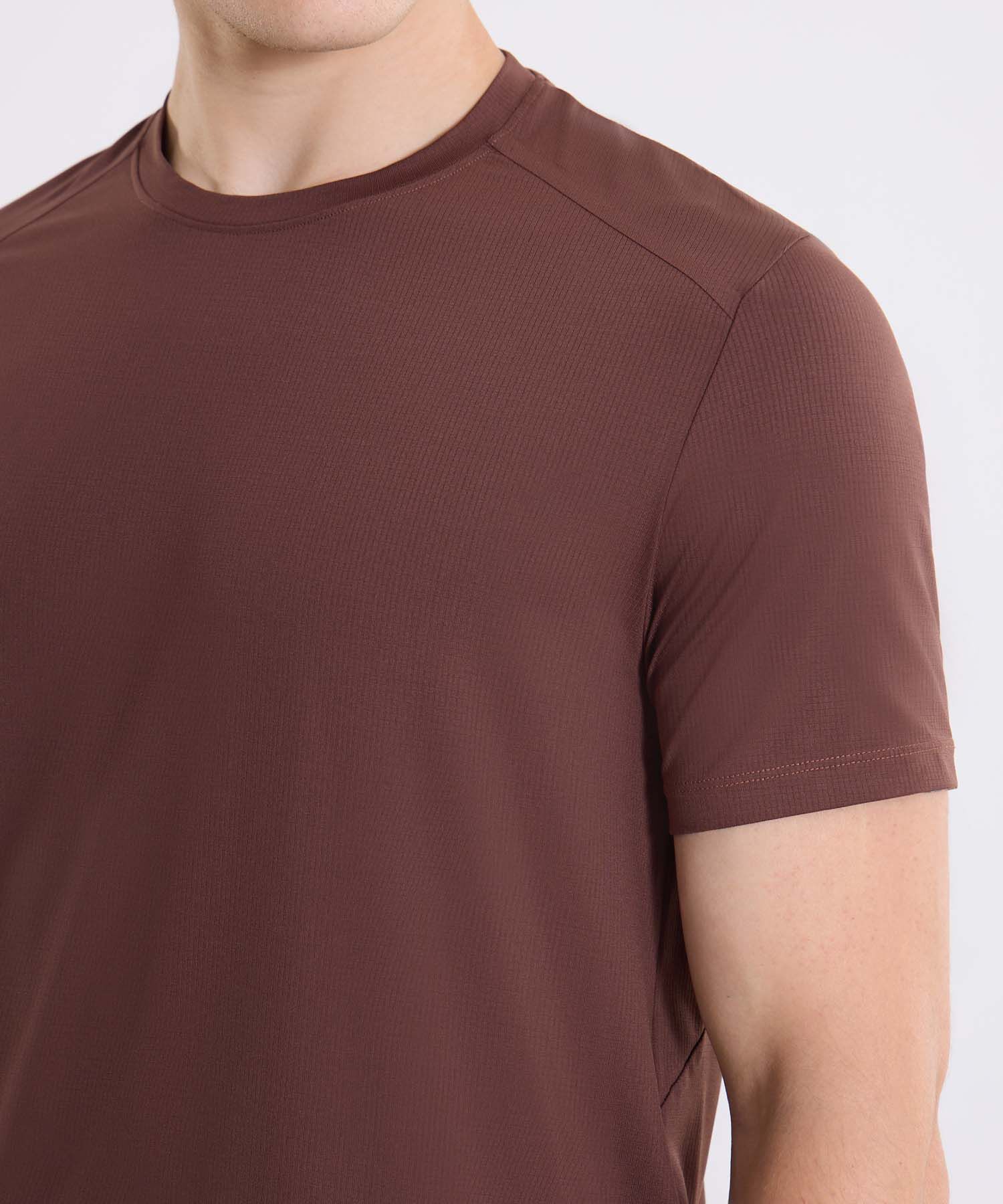 Camiseta Para Hombre CafeOscuro