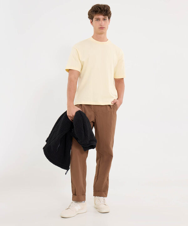Camiseta Para Hombre Crema image number null