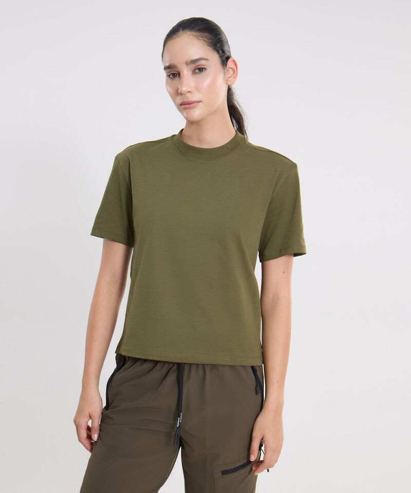 Camiseta Para Mujer VerdeOliva