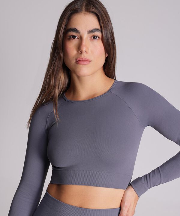 Camiseta Para Mujer GrisOscuro image number null
