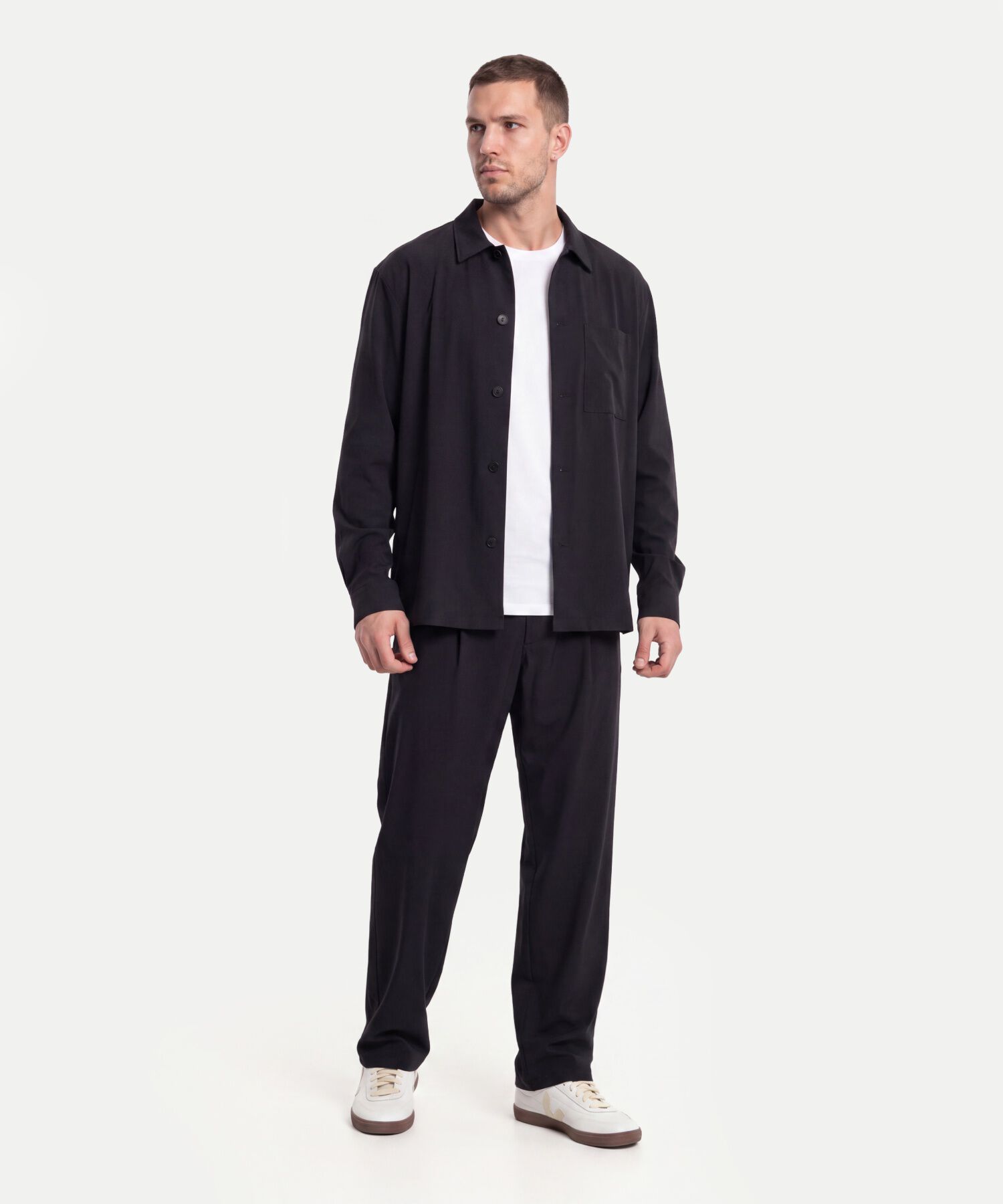 Camisa Para Hombre Negro