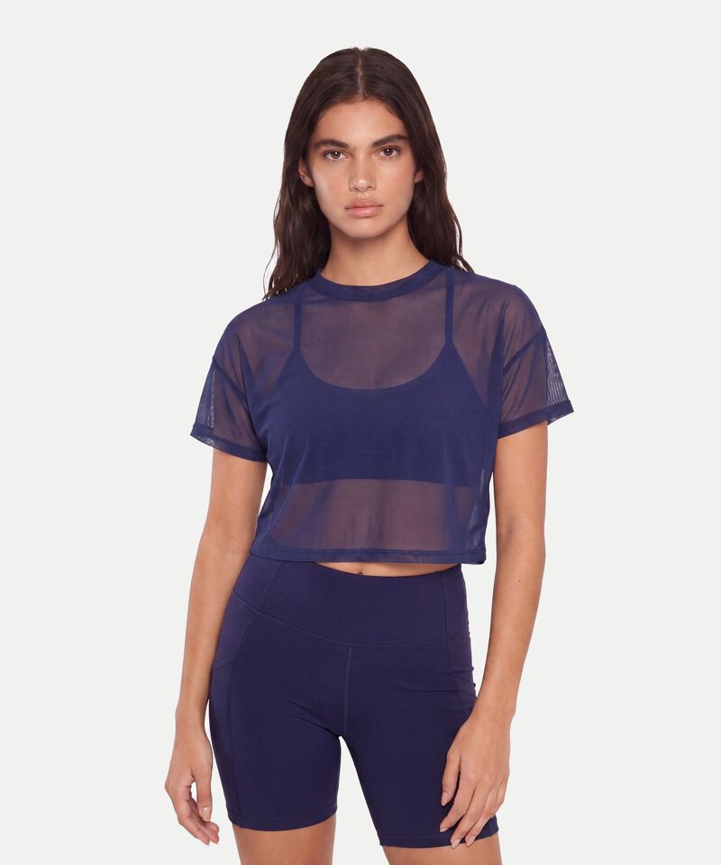 Camiseta Para Mujer AzulMedio