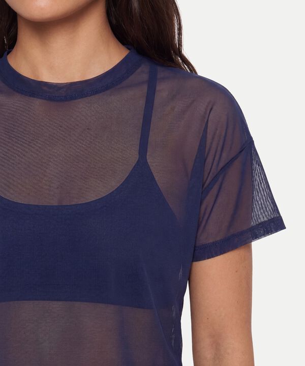 Camiseta Para Mujer AzulMedio