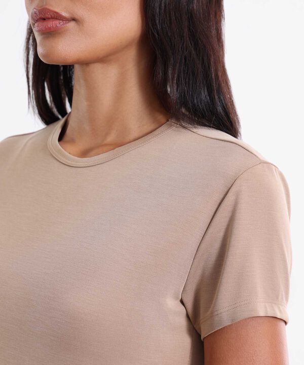 Camiseta Para Mujer Beige