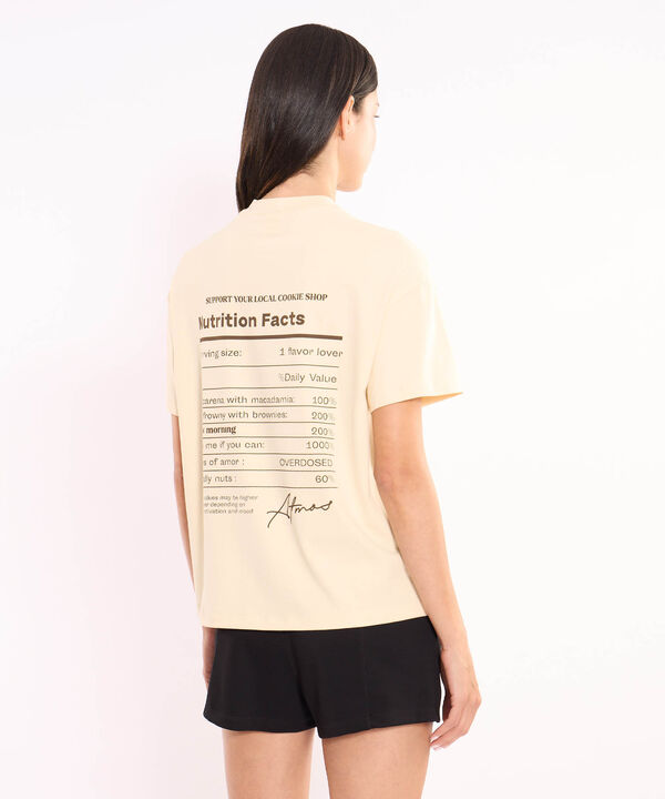 Camiseta Para Mujer Crema image number null