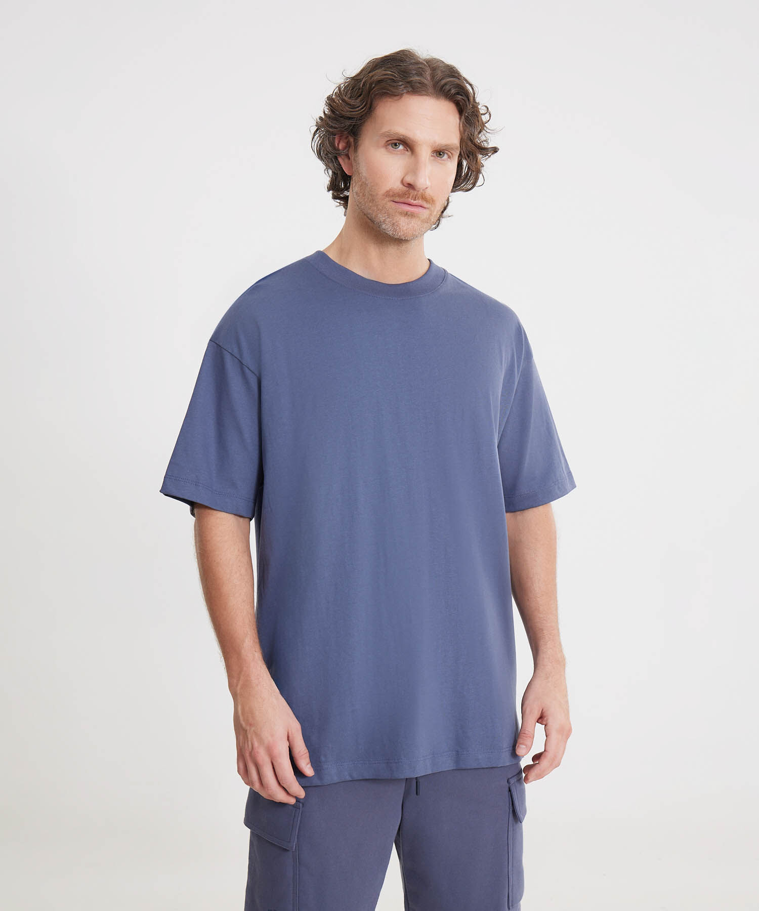 Camiseta Para Hombre Azul