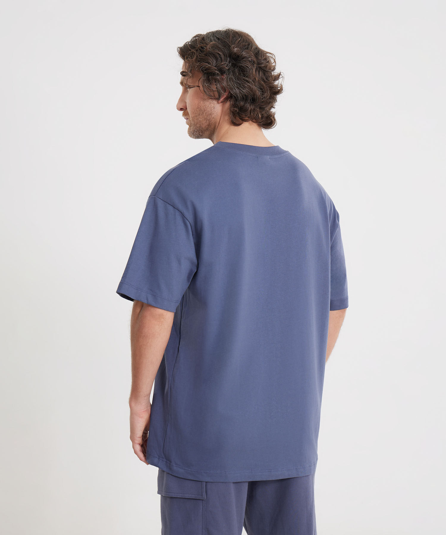 Camiseta Para Hombre Azul