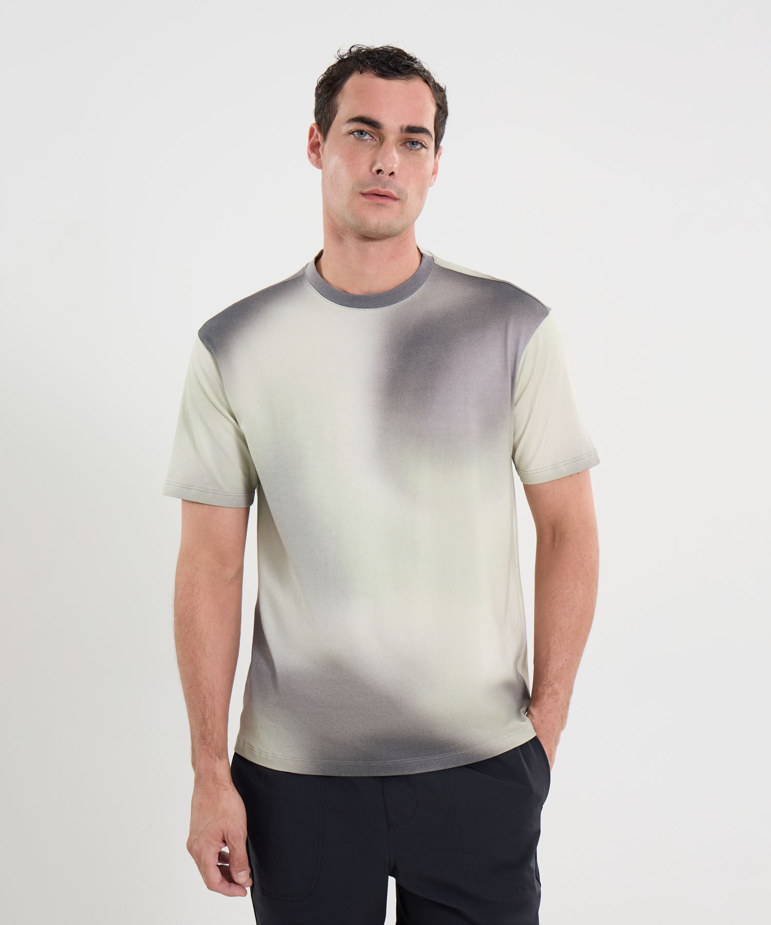 Camiseta Para Hombre Gris