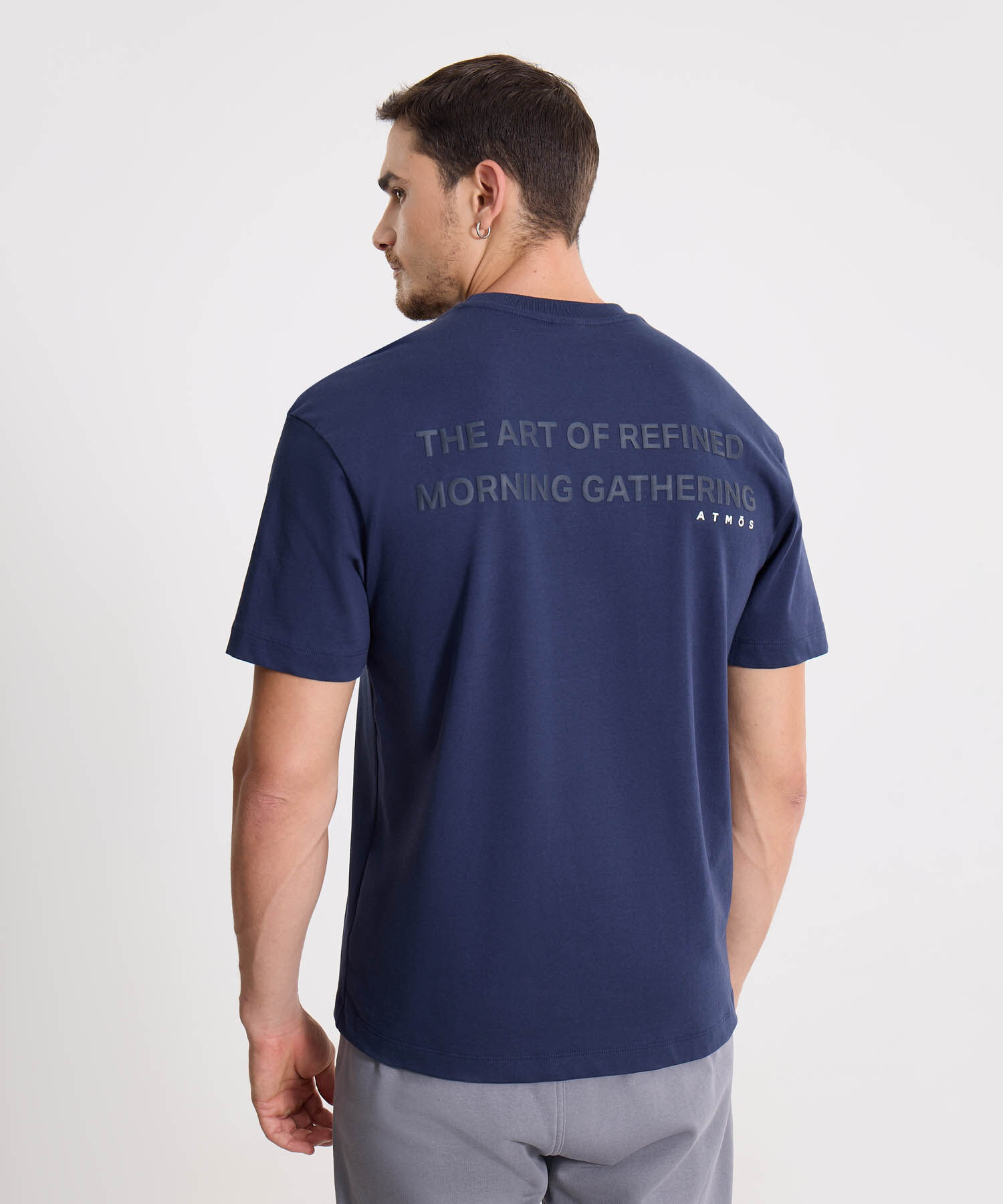 Camiseta Para Hombre AzulOscuro