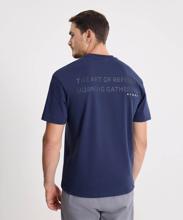 Camiseta Para Hombre AzulOscuro