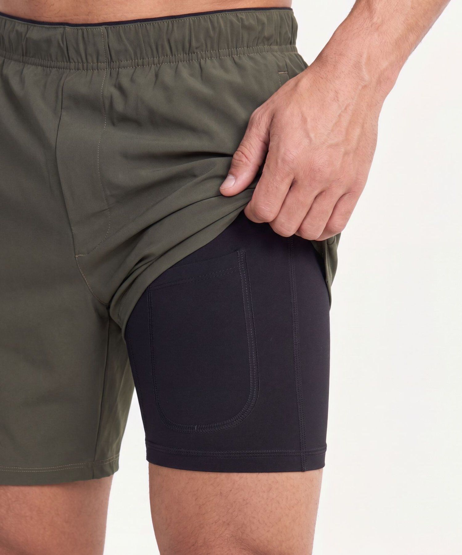Bermuda Para Hombre VerdeOscuro