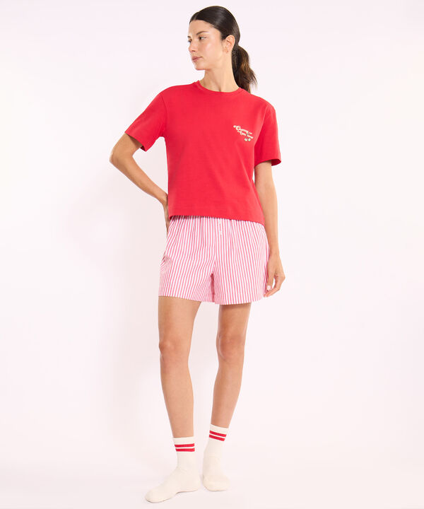 Camiseta Para Mujer Rojo