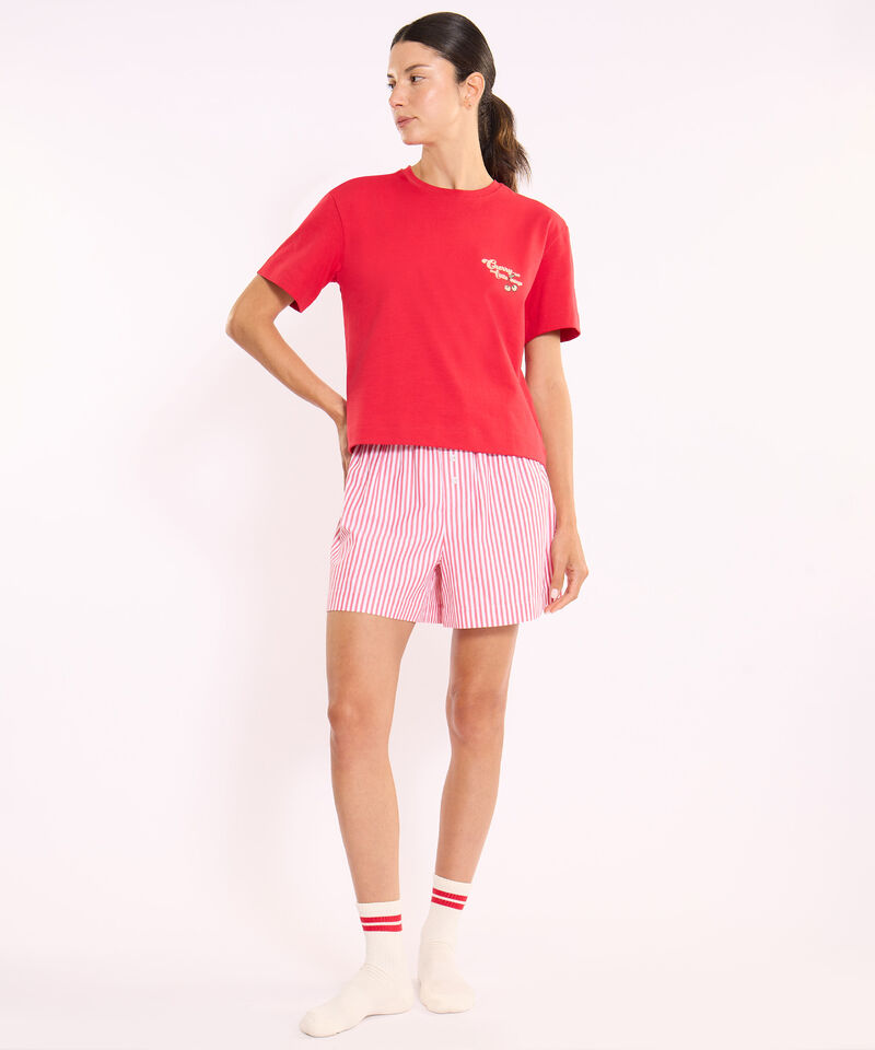 Camiseta Para Mujer Rojo