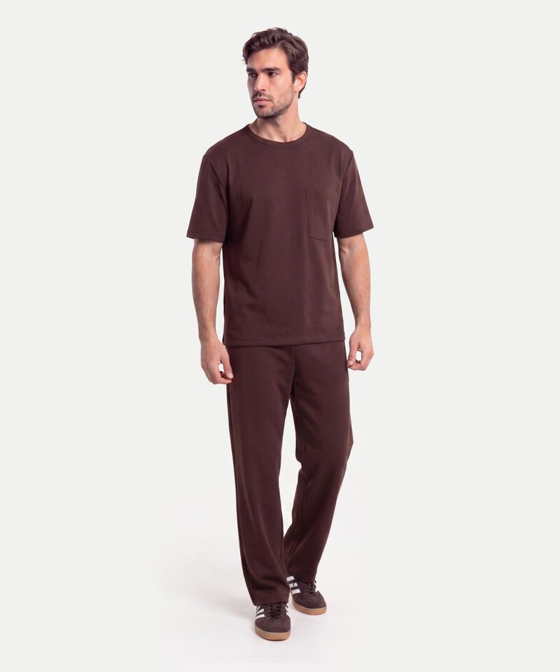 Camiseta Para Hombre CafeOscuro