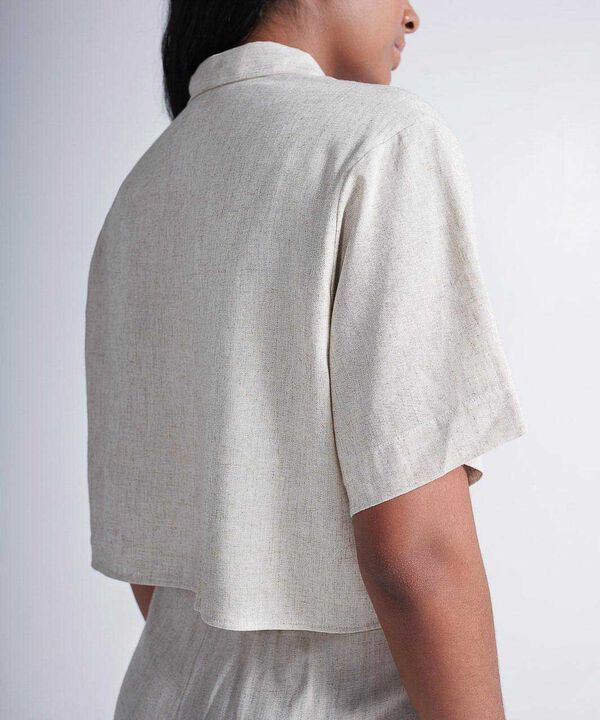 Camisa Para Mujer Beige