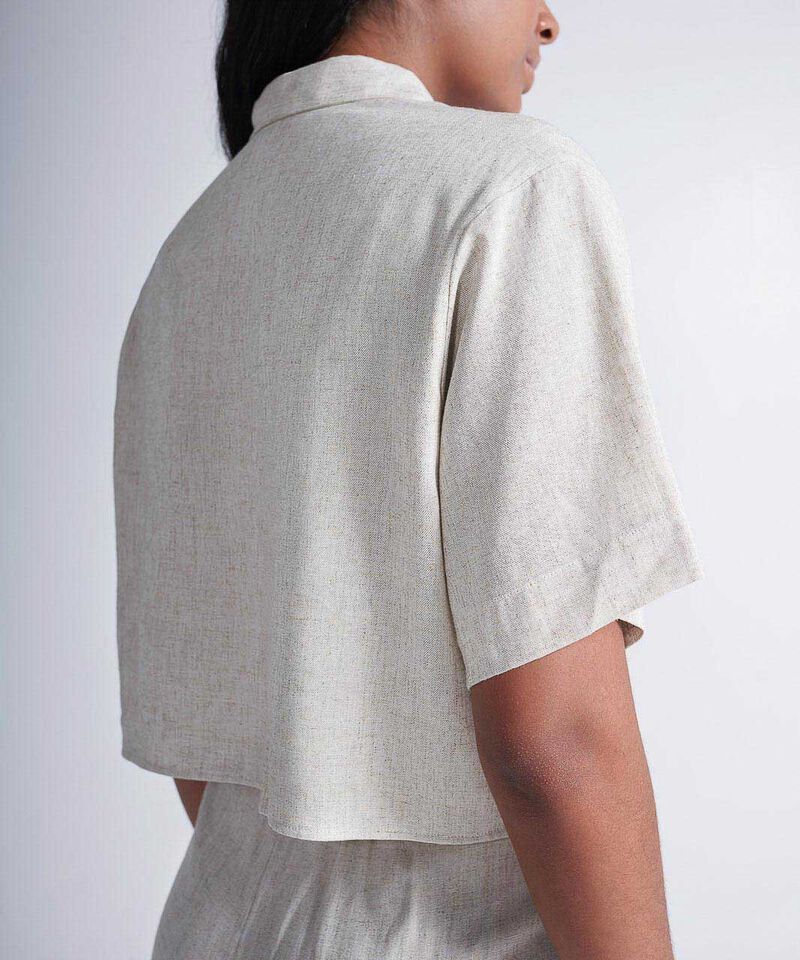 Camisa Para Mujer Beige