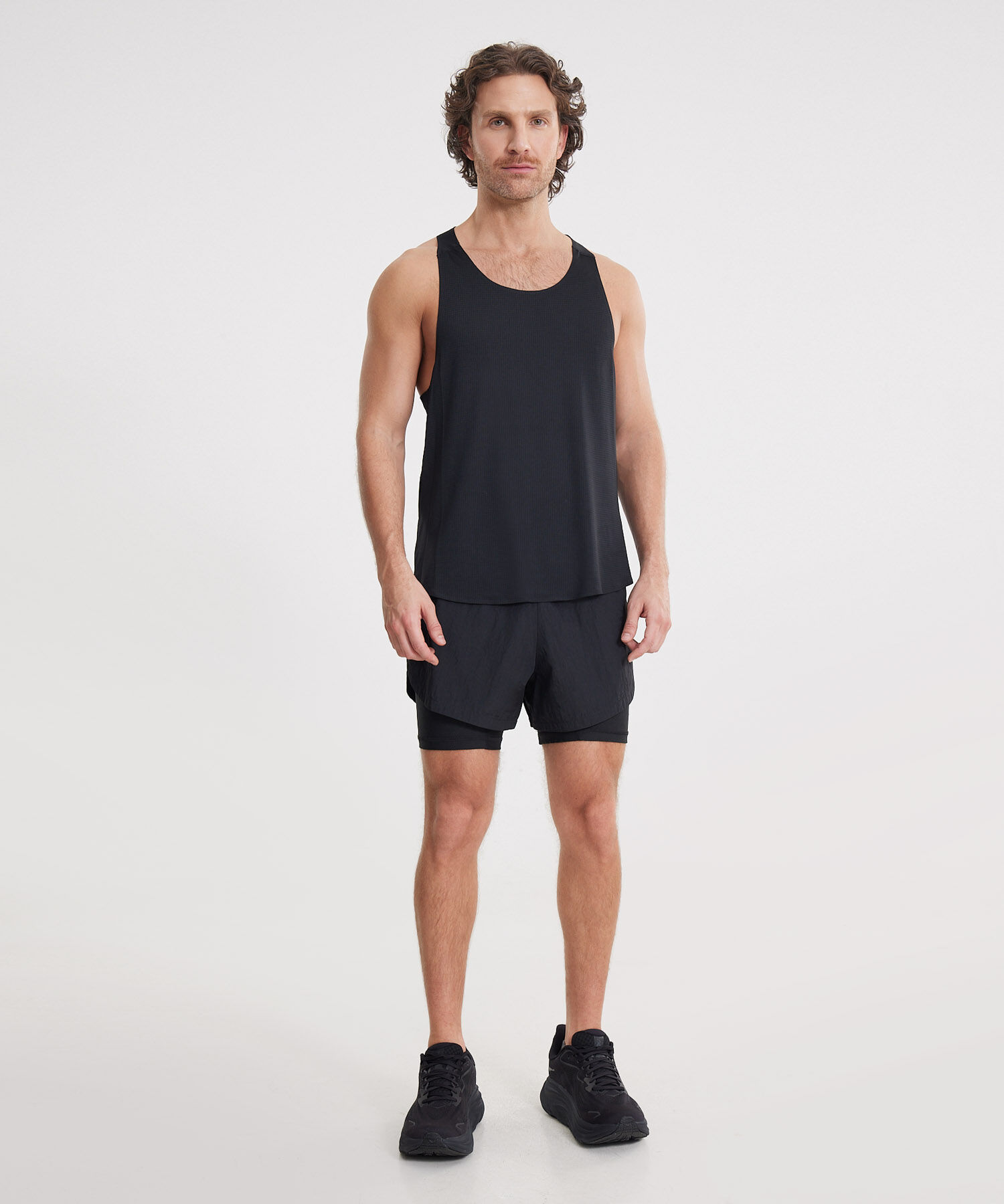 Set Running Camiseta B&aacute;sica y Short con B&oacute;xer Interno, 