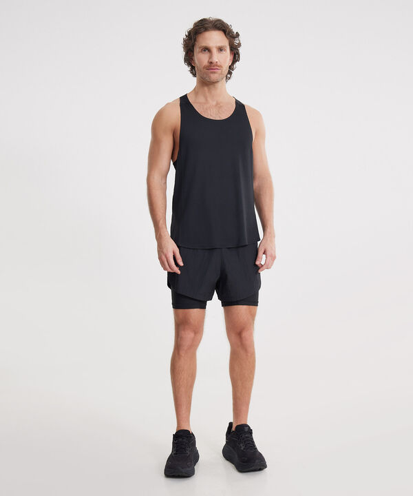 Set Running Camiseta B&aacute;sica y Short con B&oacute;xer Interno, 