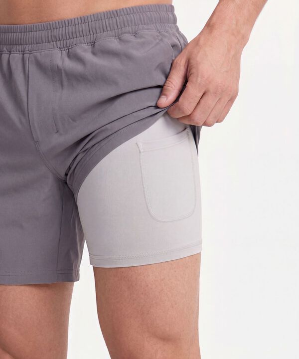 Bermuda Para Hombre GrisOscuro