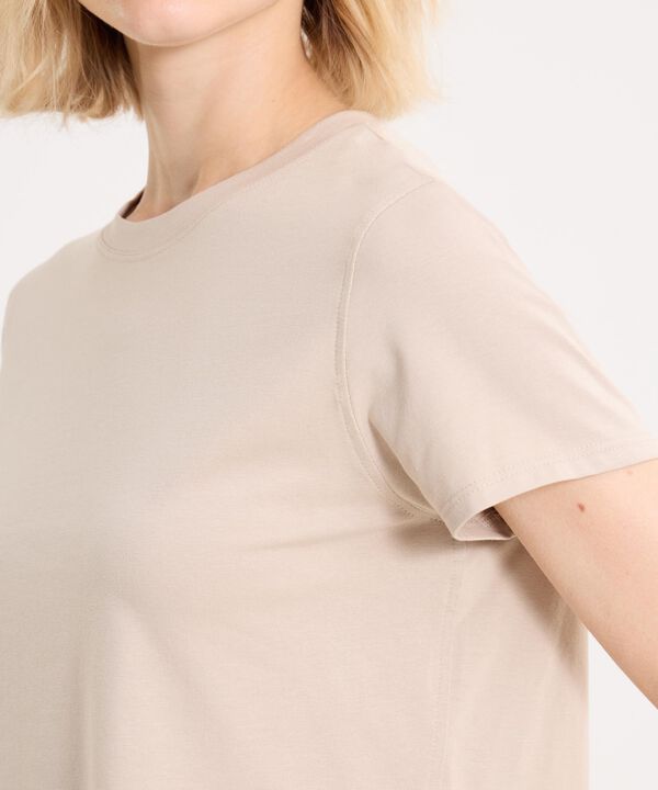 Camiseta Para Mujer Crema image number null