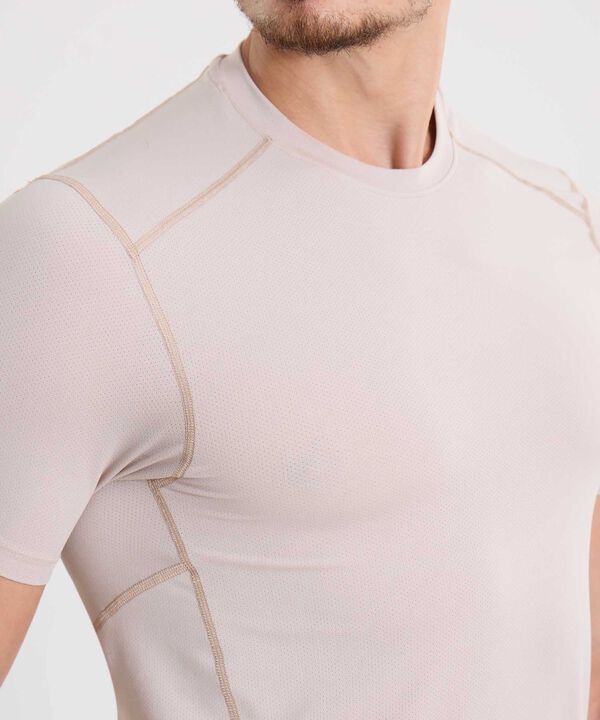 Camiseta Deportiva Manga Corta Regular Fit, Mocca image number null