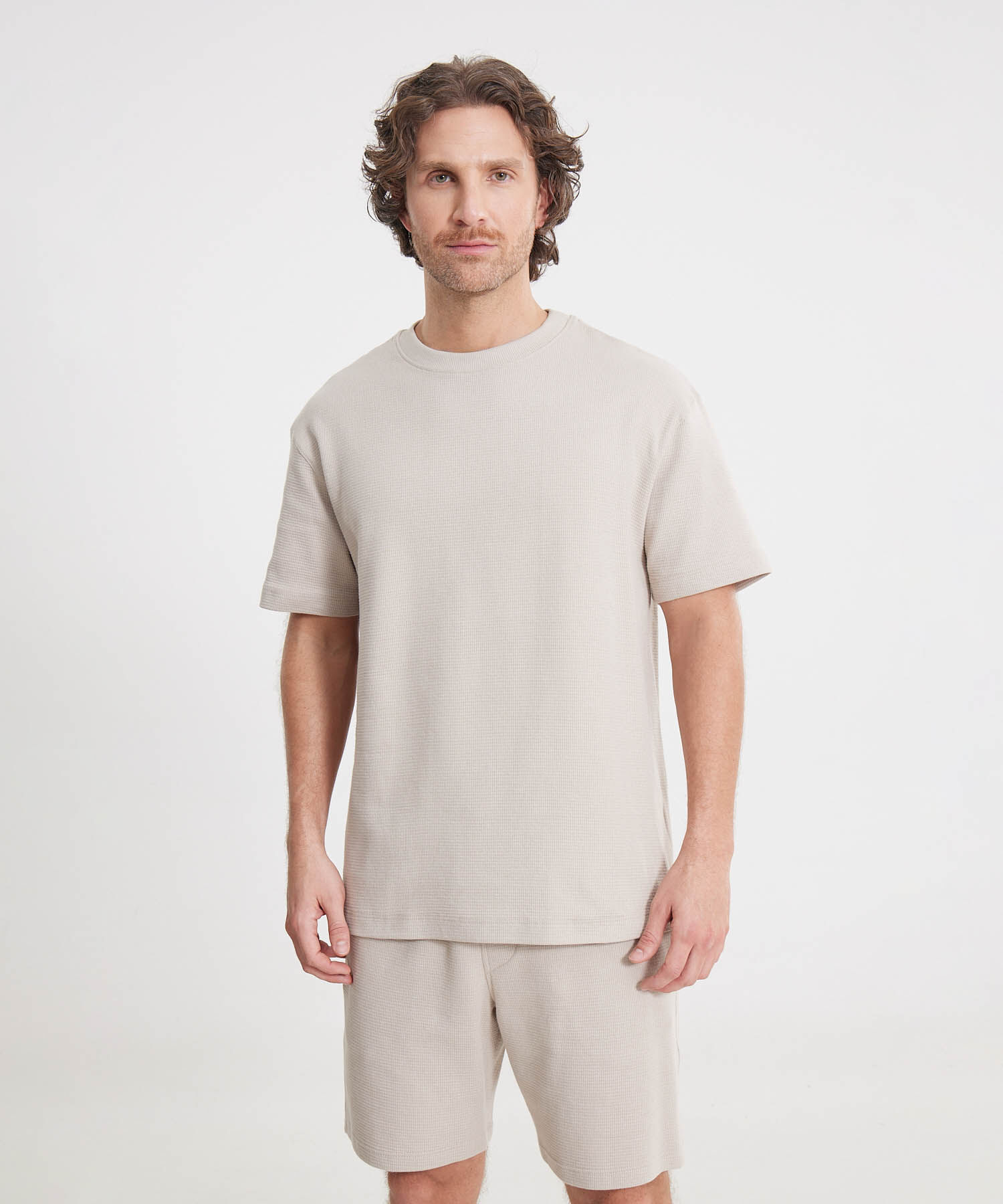 Camiseta Para Hombre Beige