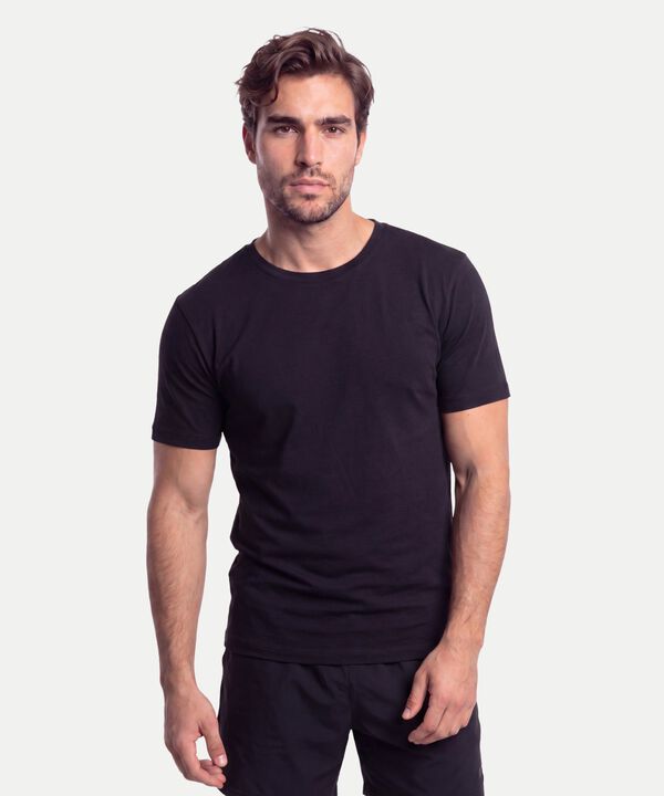 Camiseta Para Hombre Negro image number null