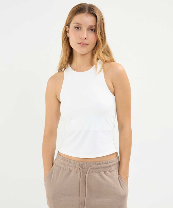 Camiseta Para Mujer Marfil image number null