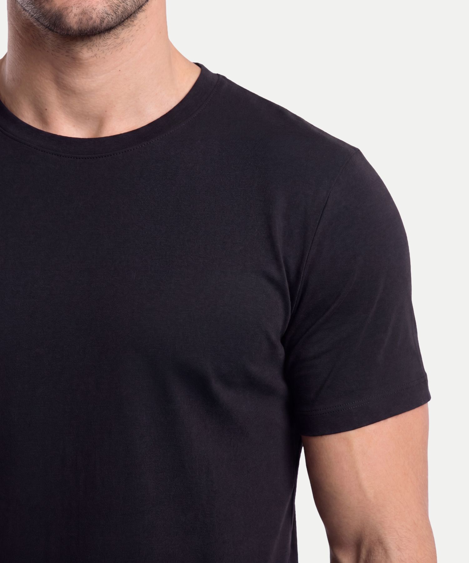 Camiseta Para Hombre Negro