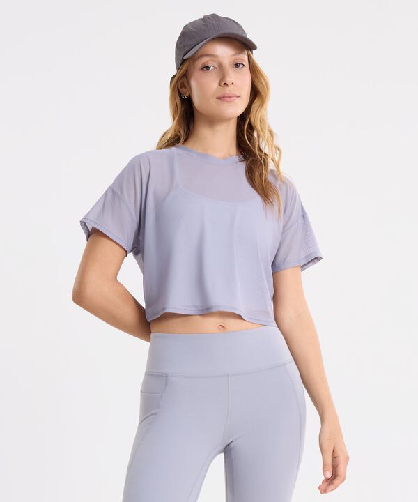 Camiseta Para Mujer GrisClaro image number null