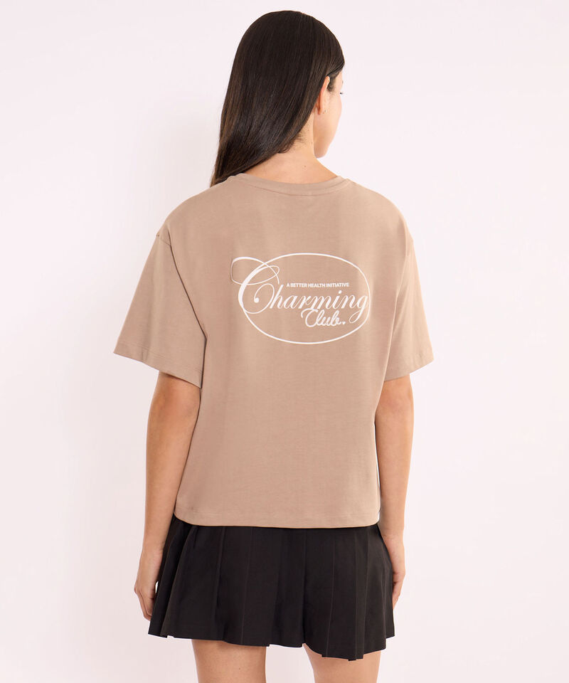 Camiseta Para Mujer Cafe