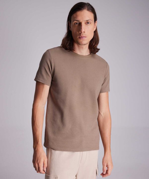 Camiseta Para Hombre Cafe image number null