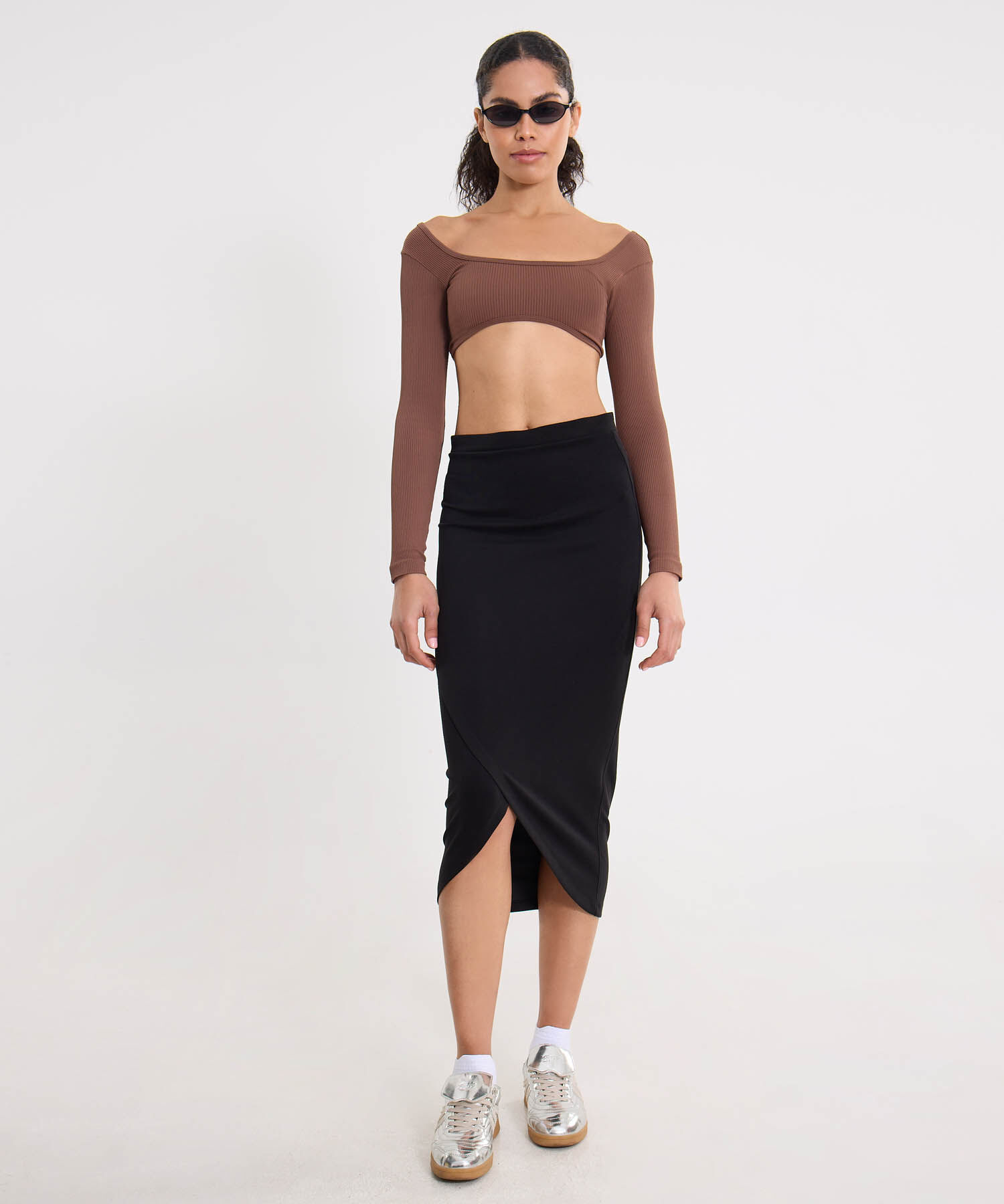 Camiseta Para Mujer Cafe