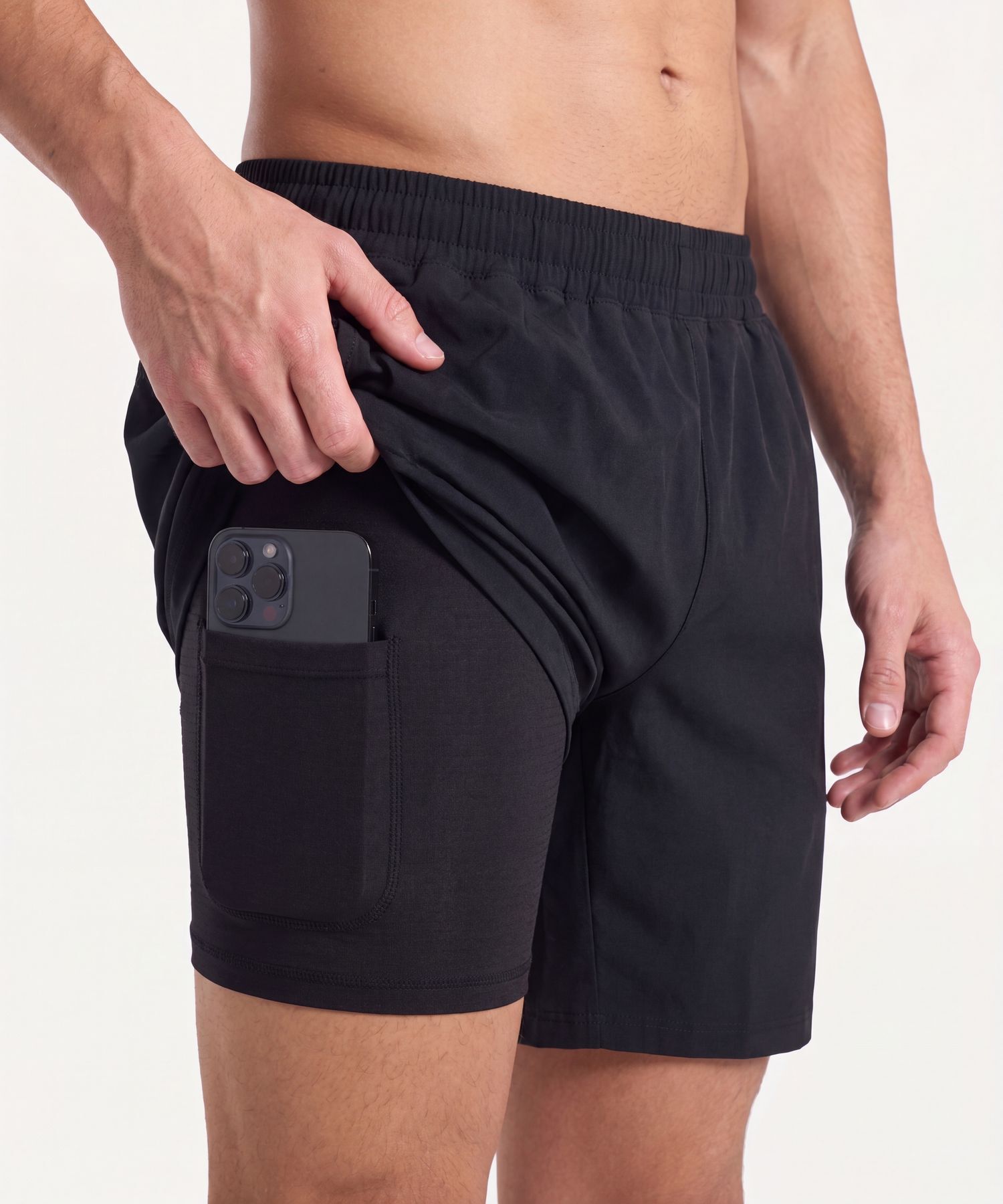 Bermuda Para Hombre Negro