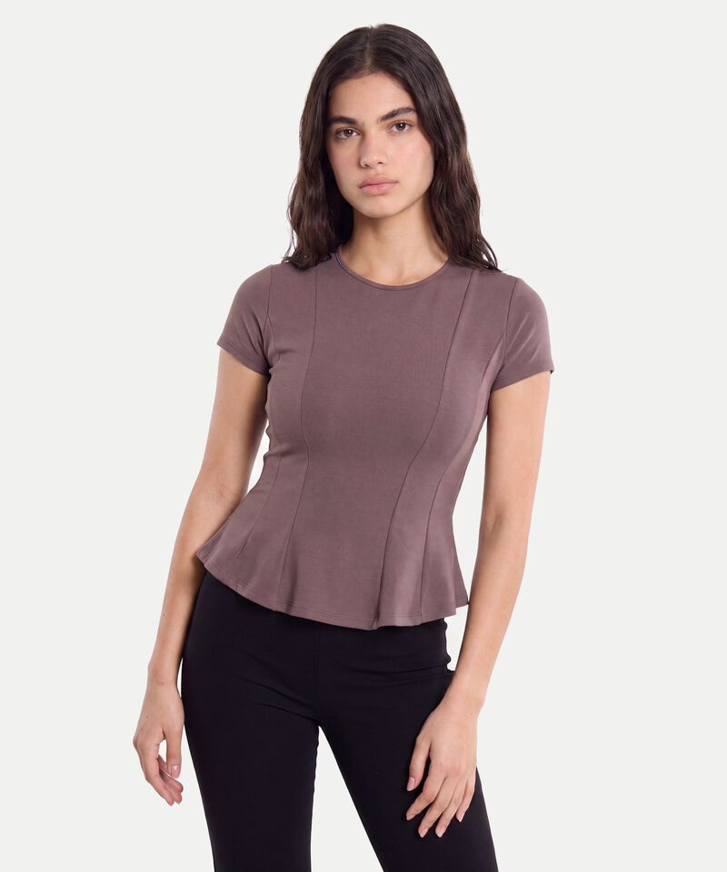 Camiseta Para Mujer Cafe