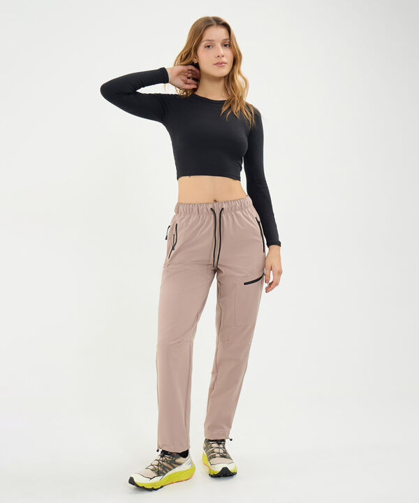 Pantalon Para Mujer Beige image number null