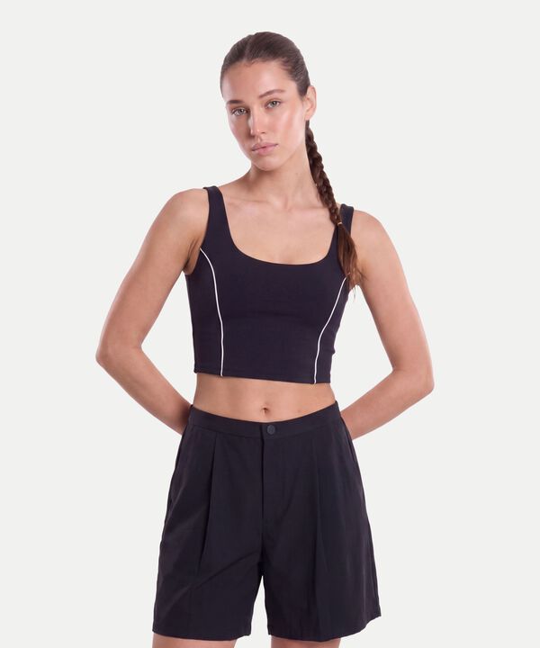 Camiseta Para Mujer Negro image number null