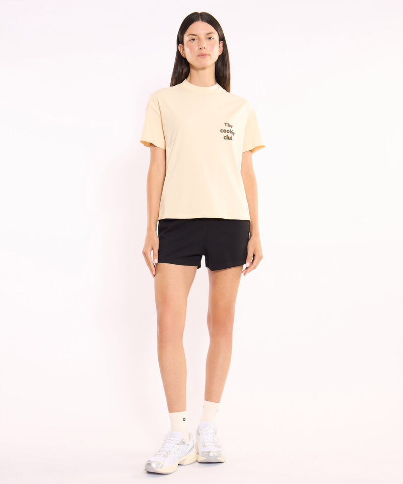 Camiseta Para Mujer Crema
