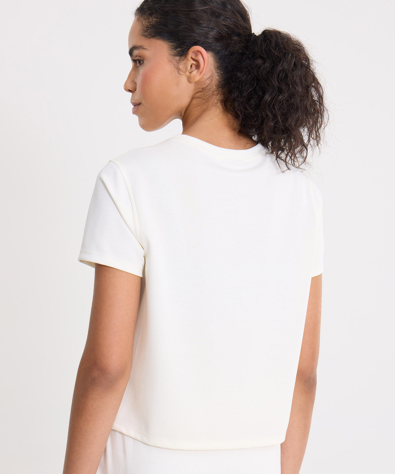 Camiseta Para Mujer Marfil
