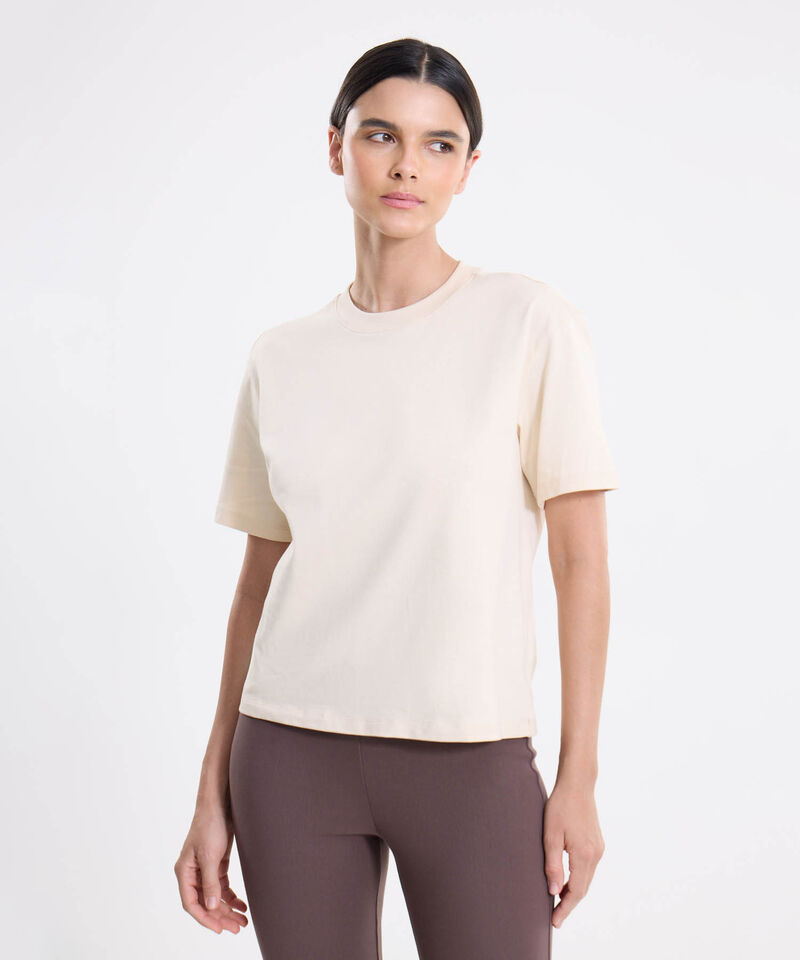 Camiseta Para Mujer Beige