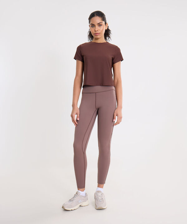 Leggins Para Mujer Cafe image number null